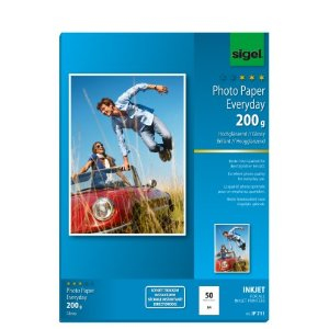 Sigel IP711 Druckerpapier A4 (210x297 mm) Glanz 50 Blätter Weiß