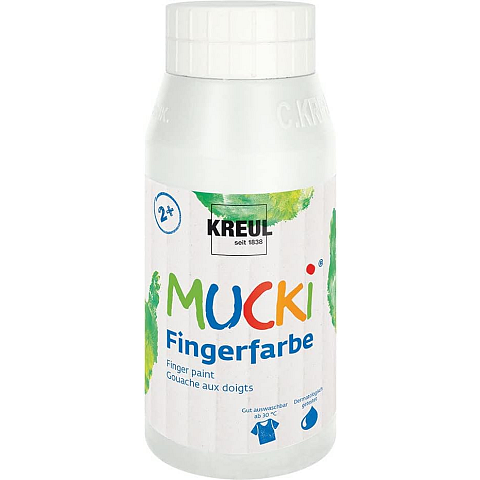 KREUL 23201 Abwaschbare Fingerfarbe Weiß