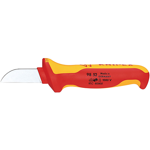 Knipex 98 52 Teppichmesser Orange, Rot Feststehendes Messer