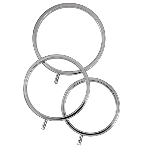 ElectraStim Solid Metal E-Stim Scrotal Rings Penis- und Hodenring