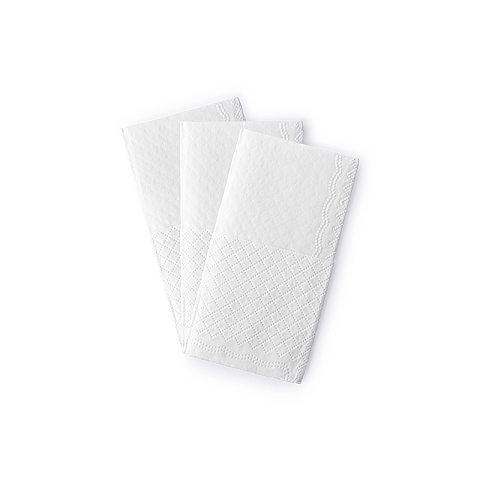 PartyDeco CHH2-018-KARTON Kosmetiktuch Weiß Papier 24 Stück(e)