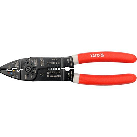 Yato YT-2293 Abisolierzange Schwarz, Rot