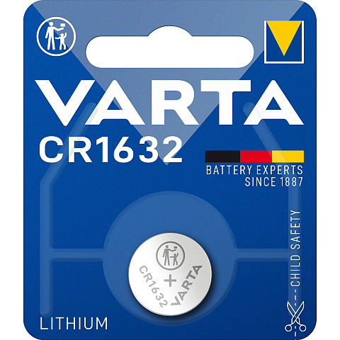 Varta 1x 3V CR 1632 Einwegbatterie CR1632 Lithium