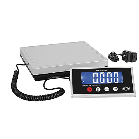 Wedo 50 7605005 Postwaage Elektronische Postwaage Schwarz, Silber