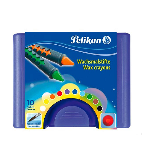 Pelikan Wachsmalstifte 655 wasservermalbar rund 10er Box