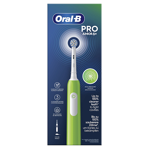 Oral-B Junior 8006540743027 Elektrische Zahnbürste Kind Rotierende Zahnbürste Grün