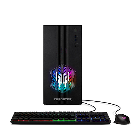 Acer Predator PO3-665 Intel Core Ultra 7 265F 32 GB DDR5-SDRAM 2 TB SSD NVIDIA GeForce RTX 5070 Windows 11 Home Desktop PC Schwarz
