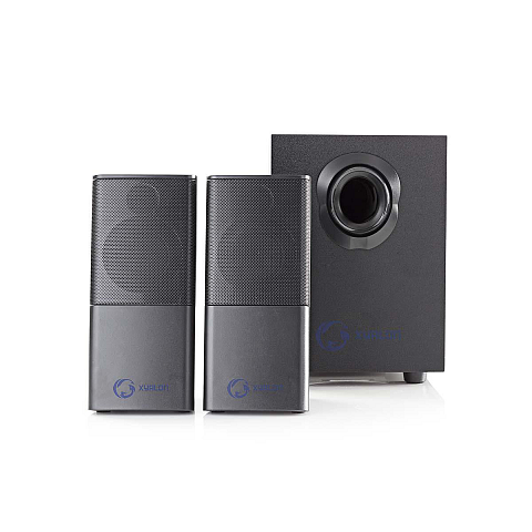Nedis GSPR10021BK Lautsprecherset 11 W Haus Schwarz 2.1 Kanäle