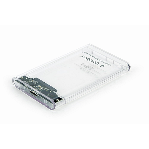 Gembird EE2-U3S9-6 Speicherlaufwerksgehäuse HDD-Gehäuse Transparent 2.5"