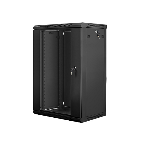 Lanberg WF01-6418-10B Rack 18U Wandmontiertes Regal Schwarz