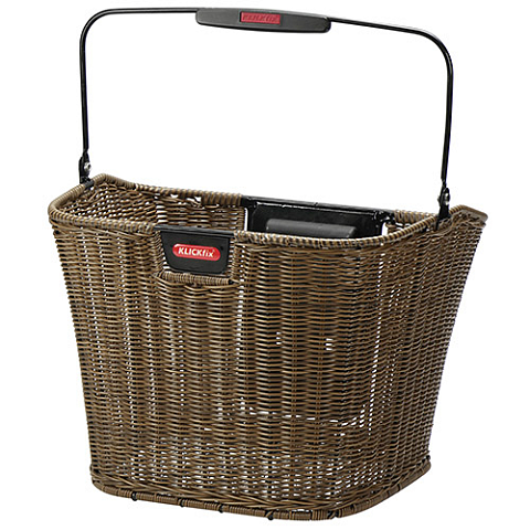 KLICKfix Structura Vorderseite Fahrradkorb 16 l Kunststoff Braun