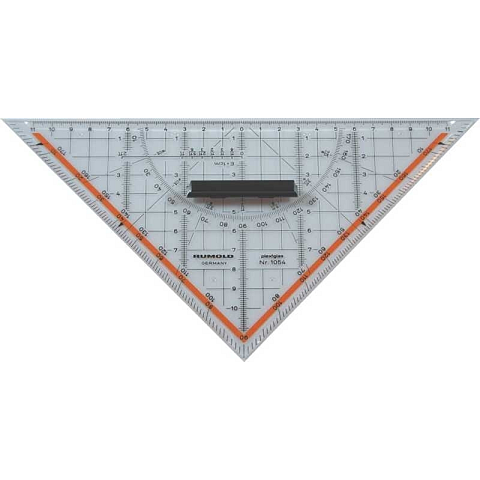 Rumold 1054 Dreieck 45° Dreieck Acrylglas Transparent 1 Stück(e)