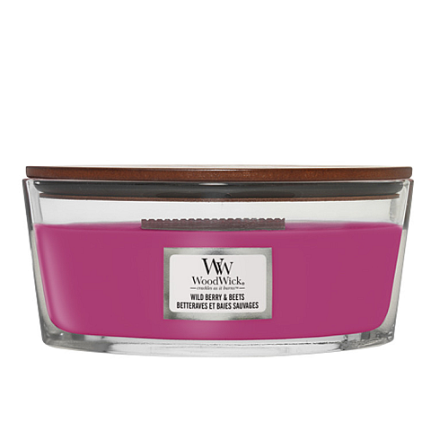 WoodWick Wild Berry & Beets Wachskerze Ellipse Minze, Eichenholz, Orange, Orris, Patschuli, Himbeere, Erdbeere 1 Stück(e)