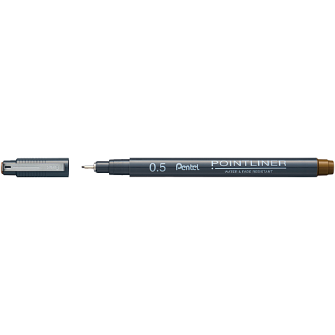 Pentel S20P-5SP Kugelschreiber Sepia Stick-Kugelschreiber Fein 1 Stück(e)