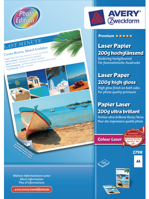 Avery 2798Z Fotopapier A4 Weiß Glanz
