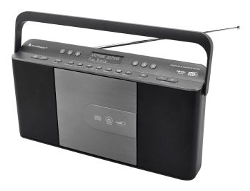 Soundmaster RCD1870SW Radio Tragbar Analog & Digital Schwarz, Grau