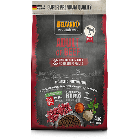 Belcando 556615 Hunde-Trockenfutter 4 kg Adult Rind