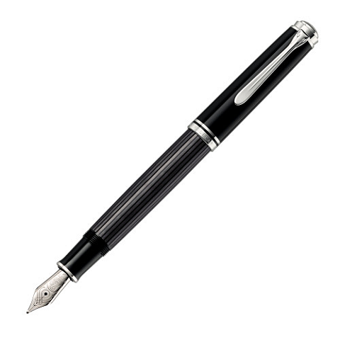 Pelikan Souverän 405 Füllfederhalter Integriertes Befüllsystem Anthrazit, Schwarz 1 Stück(e)
