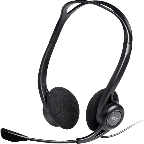 Logitech 981-000100 Kopfhörer & Headset Kabelgebunden Kopfband Anrufe/Musik USB Typ-A Schwarz