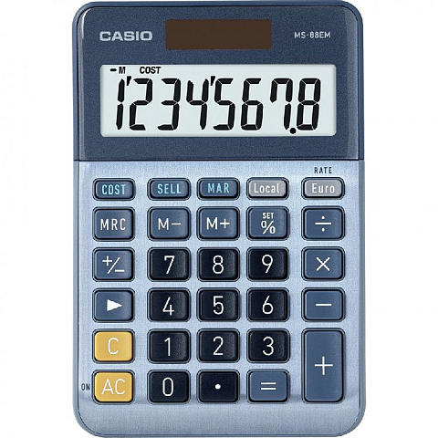 Casio MS-88EM Taschenrechner Desktop Display-Rechner Blau