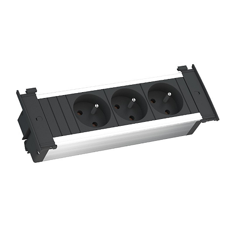 Bachmann 927.000 Steckdose 3 x Type E Schwarz