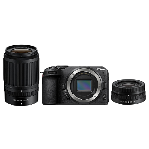 Nikon Z 30 + 16-50 + 50-250 VR Kit MILC 20,9 MP CMOS 5568 x 3712 Pixel Schwarz