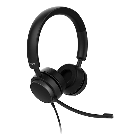 Snom A310D Kopfhörer Kabelgebunden Kopfband Büro/Callcenter Schwarz