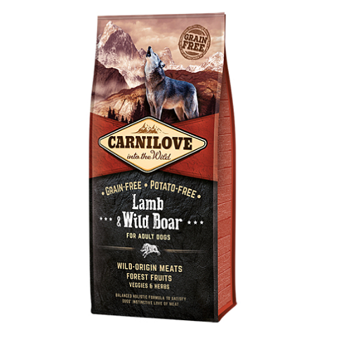 CARNILOVE Lamb Wild Boar 12 kg Adult Wildschwein, Lamm
