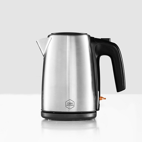 OBH Nordica 6408 Wasserkocher 1 l 1650 W Schwarz, Edelstahl