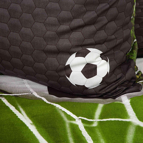 HERDING Young Collection Bettwäsche-Set 'Fußball Tor' - 70-x-90-cm-140-x-200-cm-at