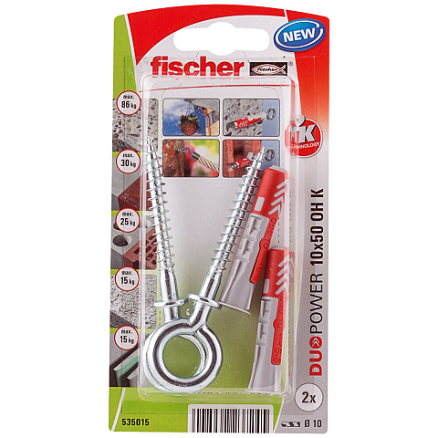 Fischer 535015 Schraubanker/Dübel 2 Stück(e) Schrauben- & Dübelsatz 50 mm
