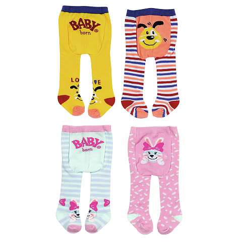BABY born Tights 2x, 2 ass. Puppenstrumpfhosen