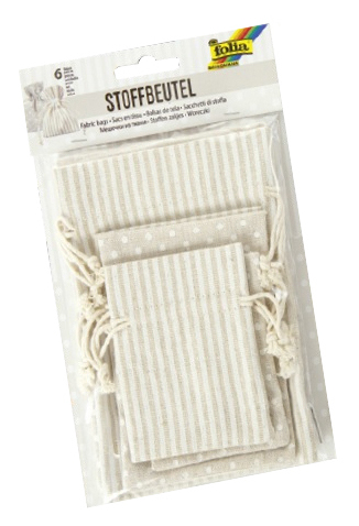 Folia 64102 Geschenkverpackung Geschenkverpackungstasche Baumwolle, Polyester