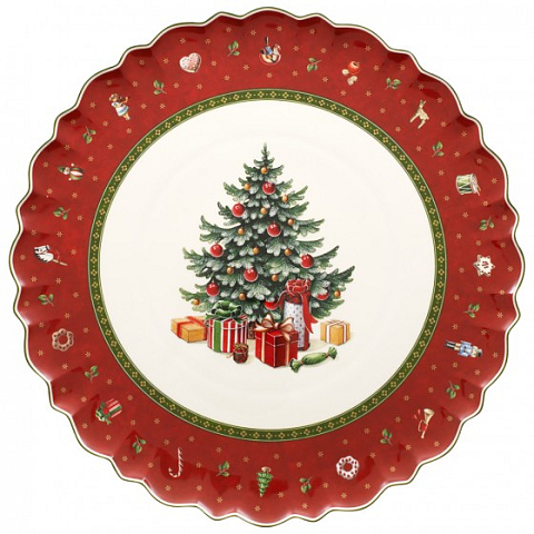 Villeroy & Boch 1485852200 Teller Dessertteller Rund Porzellan Rot, Weiß 1 Stück(e)