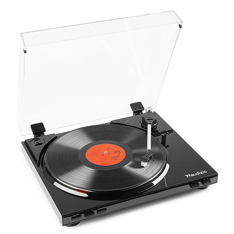 Audizio RP310 Audio-Plattenspieler mit Riemenantrieb Schwarz