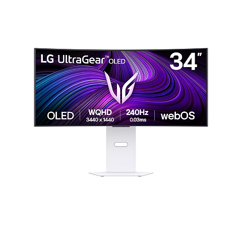 LG 34GX90SA-W Computerbildschirm 86,4 cm (34") 3440 x 1440 Pixel Wide Quad HD OLED Weiß