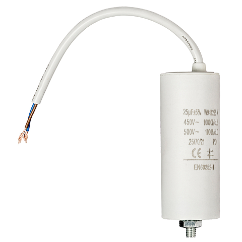 Fixapart W9-11225N Kondensator Weiß Fixed capacitor Zylindrische
