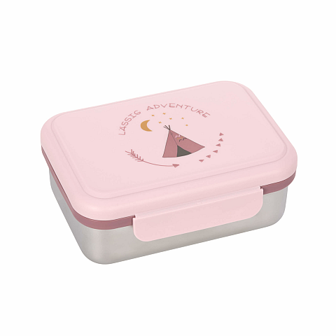 Lässig Adventure Brotdose Polypropylen (PP), Edelstahl Pink 1 Stück(e)