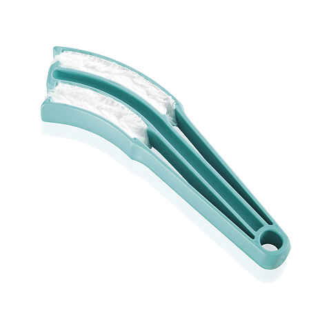 Leifheit 41316 Scrub-Bürste Mikrofaser Türkis, Weiß
