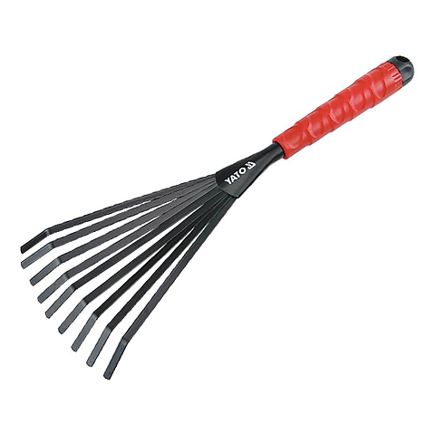 Yato YT-8869 Rechen Schwarz, Rot Stahl
