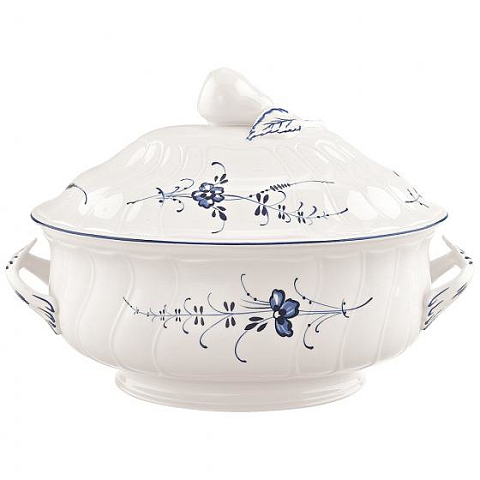 Villeroy & Boch 1023412360 Serviergeschirr Porzellan Blau, Weiß Rund Servierschüssel