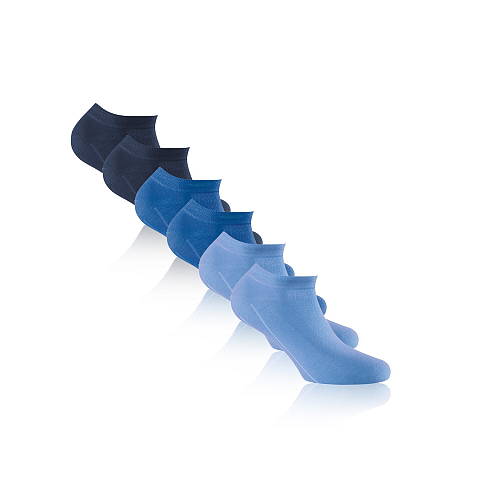 Rohner Sneaker 3er Pack Unisex Sneaker-Socken Blau 3 Paar(e)