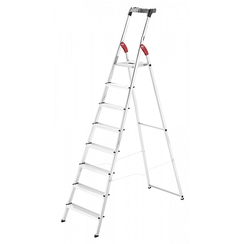 Hailo 8160-807 Leiter Klappleiter Aluminium, Schwarz