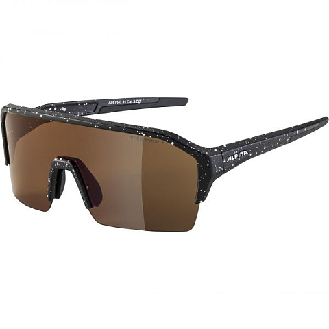 Alpina Sports RAM HR HM+ Radsportbrille Halbrandlos Schwarz