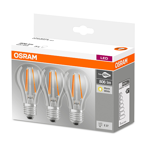 LEDVANCE 1214472 LED-Lampe Warmweiß 2700 K 7 W E27 E