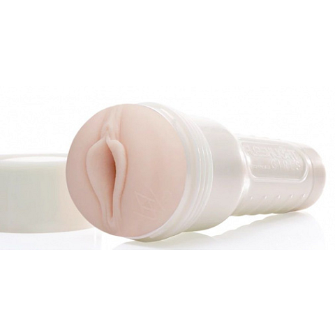 Fleshlight Angela White Indulge Taschenlampen-Masturbator Vanillefarbe Acrylnitril-Butadien-Styrol (ABS), Silikon