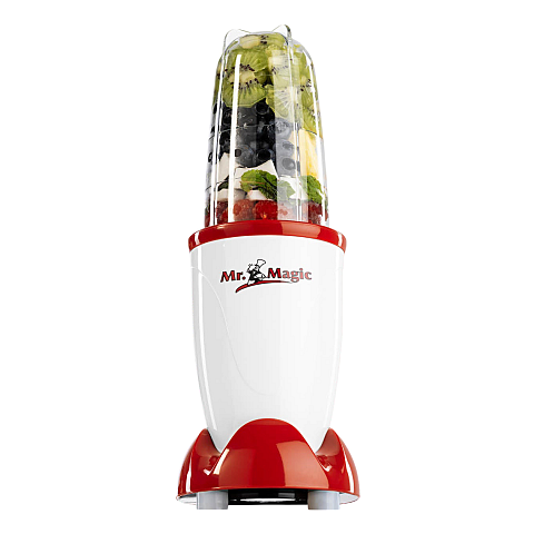 Gourmetmaxx Mr. Magic 0,5 l Tischplatten-Mixer 250 W Rot, Weiß