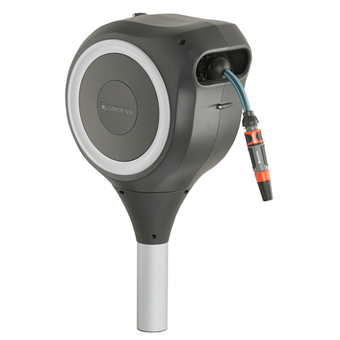 Gardena RollUp Standrolle Automatisch Schwarz, Grau