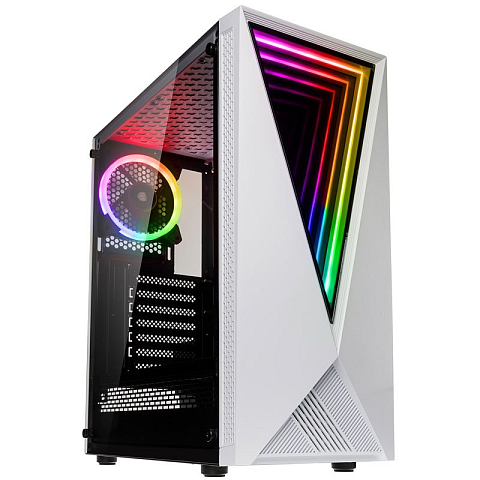 Kolink VOID WHITE Computer-Gehäuse Midi Tower Schwarz, Weiß