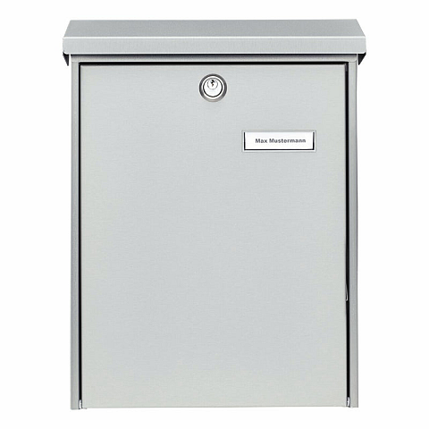 BURG-WÄCHTER Oslo 3767 NI Briefkasten Edelstahl Wandmontierter Briefkasten